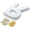 White Wooden Wall Letters & Numbers - DIY Marquee Alphabet Blocks For Home, Wedding, Nursery Decor - View #6