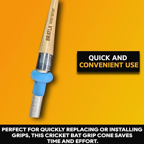 Image of CBB Cricket Bat Grip Cone for Applying Cricket Bat Rubber Grip Metal Top