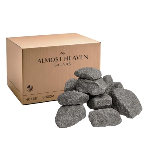 Almost Heaven Saunas Rocks for Electric Heater, Standard Size Sauna Stones to Increase Steam & Heat...