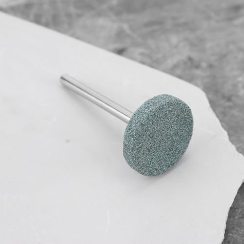 Briny River 10 Stück 20 mm Siliziumkarbid-Schleifsteinscheiben, 1/8-Zoll-Schaft, kompatibel mit Dre-Mel