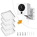 Yuzz (Pack of 4 Wyzecam V2 Wall Mount Bracket, Wall and Ceiling Mount for Wyze Cam 1080p HD Camera and iSmart Alarm Spot Camera, Full Install Kit (Not Including Cameras)