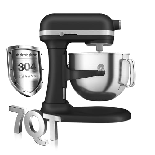 Stainless Steel 7QT Mixer bowl Fit for KitchenAid Bowl-Lift Stand Mixer,7 Quart Mixing Bowl with Handle - Thumbnail 3