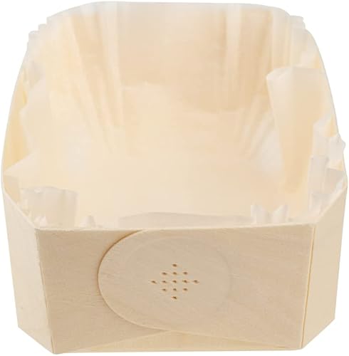 Miniatura 10 de Taipei Moldes de madera para hornear de 34 onzas, 100 moldes desechables para horno  con revestimientos de papel, a prueba de grasa, recipientes de