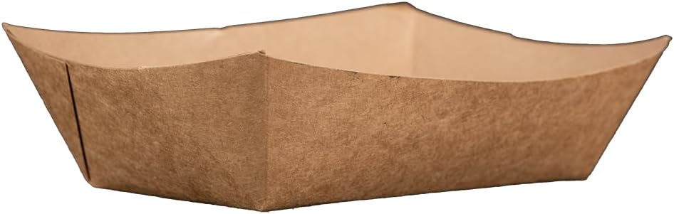 0529 #500 ECO Kraft Paperboard Food Tray, 5 lb Capacity (Case of 500)