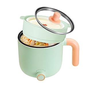 Electric Skillet, Non-Stick Mini Electric Hot Pot Stock Pot,Multi-Cooker With Steamer Electric Frying Pan,Portable…