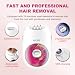 VGR 706 Cordless Epilator for Women with 18-Tweezers System, Red