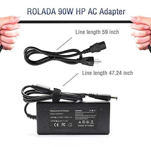 90W Laptop Adapter Charger For Hp Pavilion Dv4 Dv6 Dv7 G50 G60 G60T G61 G62 G72 2000; Presario 2210B 2510P Cq40 Cq45 Cq50 Cq57 Cq58 Cq60 Cq61 Cq62 Power Supply #TOP5