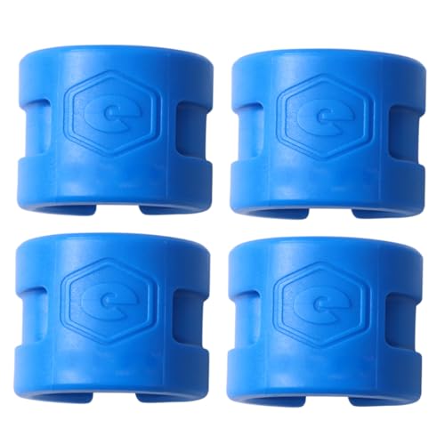 OSOLADY 4Pcs Blue Rear Fork Chain Protector Durable Collision Rubber Protective Rings for Mountain Bike Accessories Lightweight and Impact Resistant Bike Equipment