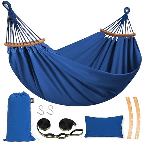 Image of SUNCREAT Extra Large 2 Person Hammock for Camping, Navy