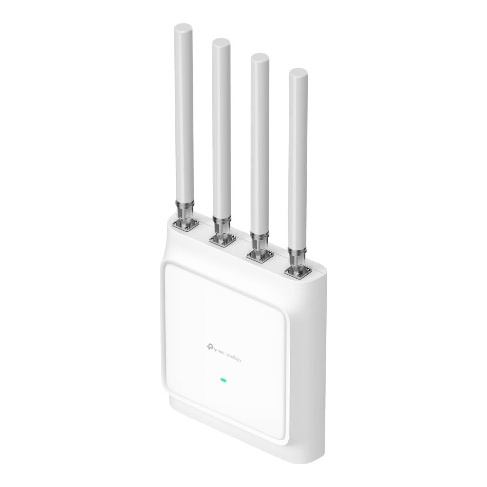 TP-Link EAP668-Outdoor HD AX3600 Point d'accès extérieur WiFi 6, Extension WiFi extérieure Omada Mesh, 4 antennes Omni externes de Type N, Plusieurs Ports, IP68, Fente SFP, Grande Couverture, Gestion