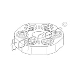Lochkreis-Ø [mm]: 110 TOPRAN Gelenk für Längswelle, 501 592
