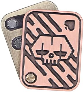 Luqeeg Metal Poker Fidget Slider, Magnetic Slider Toy for Stress Relief Portable EDC Autism Sensory Toy Adult Fidget Blocks Anxiety Relief Slider Leisure Fidget Toy for Irritability, Anxiety, ADHD