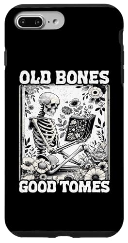 Old Bones Good Tomes Book Lover Bookworm �X�P���g���u�b�N �X�}�z�P�[�X iPhone 7 Plus/8 Plus �p