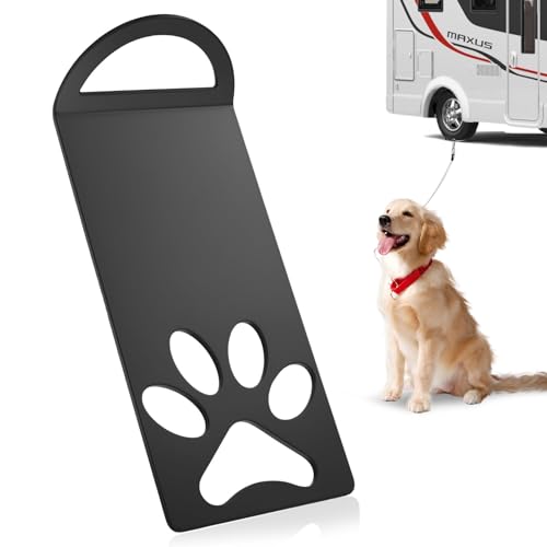 Plaque Piquet pour Chien, Ancre de Sol Chien, Ancrage au Sol Support de Chiens, pour Sortir en Voiture, pour Chiots et Chiens de Compagnie Camping Extérieur Accessoires