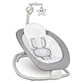 Lionelo Pascal Sdraietta neonati 0-9 kg Dondolo per bambini portatile e pieghevole, Culla 12 Melodie Giocattoli Regolazione dello schienale Vibrazioni Cinture a 5punti Materiale sfoderabile