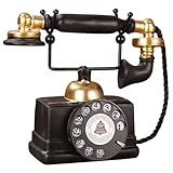 Construcción de alta calidad: Hecho para durar: Construido con materiales de alta calidad, este modelo de teléfono retro es de calidad y resistente, lo que garantiza que siga siendo una pieza duradera de nostalgia en su colección de decoración.