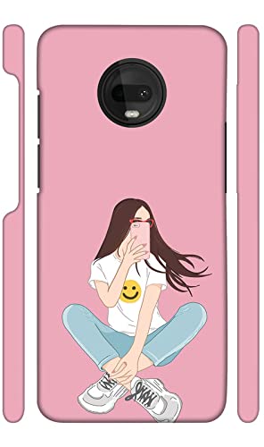DASP Moto G7 Premium Designer Printed Hard Polycarbonate Mobile Back Case and Cover for Moto G7 - Cool Girl Taking Selfie