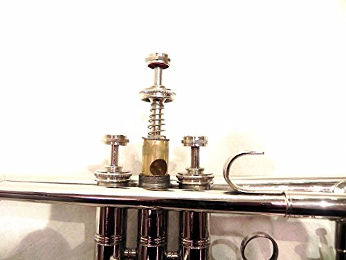 Nasir Ali Silver Finish Brass Bb Trumpet Mouth Piece Bell Size 4.5" With Bag #TOP6