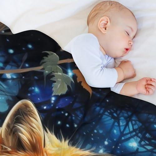 Couverture renard plaid cocooning pour vos soirées sur le canapé