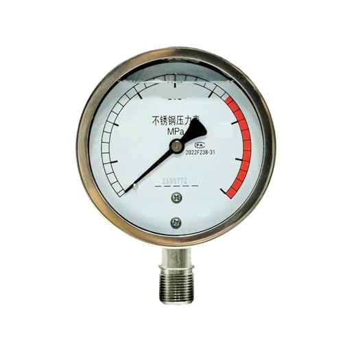 Manomètre à vide en acier inoxydable YN100BF robuste M20*1,5