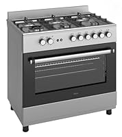 Ferre F9S60GF-IN 90cm Gas Range Cooker With Double Turbo Fan & 6 Burner(1 Wok) Gas Hob - Stainless Steel