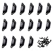 LepoHome 16pcs Vintage Antique Black Kitchen Cupboard Door Cabinet Drawer Pull Handle Shell Shape Knob Set for Furniture Wardrobe Closet - 96 x 30mm