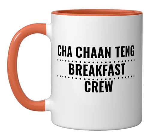Cha Chaan Teng Breakfast Mug HK Tea & Coffee Orange/White