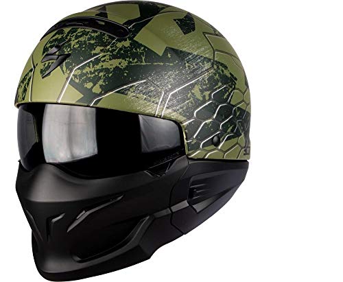 Scorpion Motorradhelm exo-combat Ratnik, matt grün, S