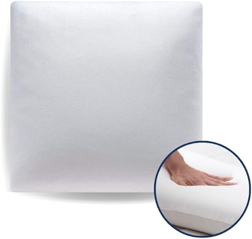 The White Willow BASF - Relleno de almohada de espuma viscoelástica de 12 x 18 pulgadas, cojín cuadrado decorativo para interiores, funda de relleno