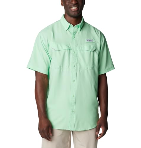 Columbia Men's Low Drag Offshore Short Sleeve Shirt, Ocean Mint, Large
