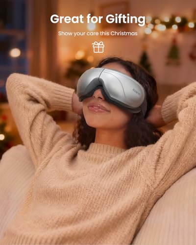 Image of RENPHO Eye Massager with Heat, Mothers Day Birthday Day Gifts for Mom Women Men Dad Her, Heated Eye Mask for Migraine Relief, Improve Sleep Eyeris 2