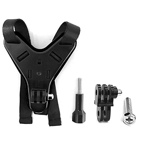 Support de menton pour casque de moto MACHSWON noir fixation caméra