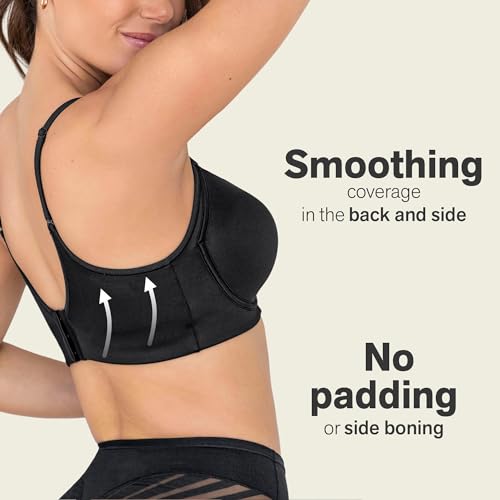 Leonisa Total Embrace Supportive Contouring Bra with Underwire Back Smoothing Bras for Women3