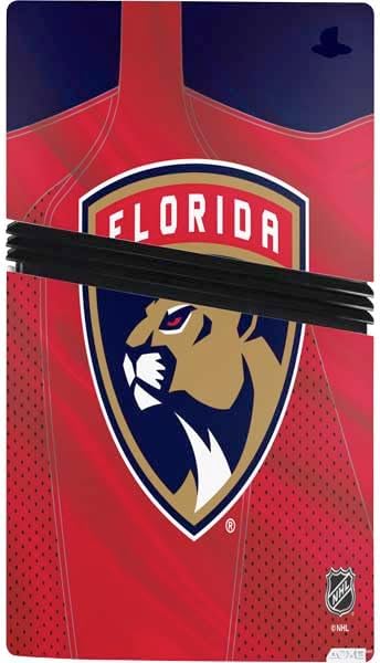 Skinit Decal Gaming Skin Compatible with PS5 Pro Console - Officially Licensed NHL Florida Panthers Jersey Design