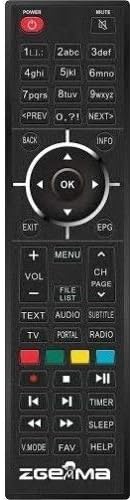 Genuine Zgemma remote control-zgemma h2s remote control,zgemma h2h remote control,zgemma hs remote control