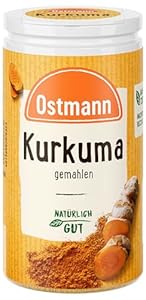 Ostmann Gewürze - Kurkuma gemahlen | Perfektes Gewürz für Curry- und Reisgerichte | Verleiht Gerichte eine goldgelbe Farbe | Natürliche Zutaten | 40 g in der Streudose