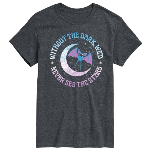 Pokémon - Zubat Stars - Men's Short Sleeve Graphic T-Shirt - Size 6X Big and Tall Heather Charcoal