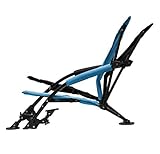 STRONGBACK Low Gravity Beach Chair Heavy Duty Portable Camping and Lounge Travel Outdoor Seat with Built-In Lumbar Support, Blue, Recliner
