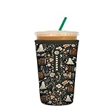 Sok It JavaSok Iced Coffee & Cold Soda Insulated Neoprene Cup Sleeve (Ghost Stories, Medium: 22-28oz)