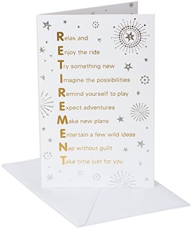 American Greetings Time of Your Life Retirement Congratulations Card with Foil