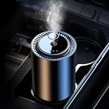 【2026超進化・静音・常時噴霧】FLIRVA 車 芳香剤 車 アロマディフューザー 超音波霧化2.0 粒子細かく 穴詰まりなし 噴霧式フレグランス【自動ON/OFF 上質アルミ合金ボディ 内蔵バッテリー】ホワイトムスクの香り 50ML フランス産天然香料 F26 PRO 車 消臭 Car Fragrance