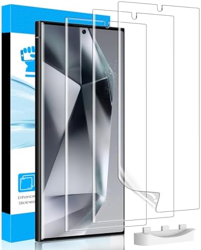LYWHL 3 Pack Screen Protector for Samsung Galaxy S24 Ultra, Durab...