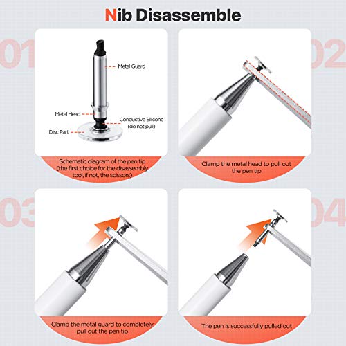 ORIbox Stylus Pen, Fine Point Touch Screen Digital Pencil Compatible for iPad - Thumbnail 4