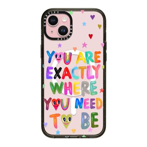 Coque iPhone 15 Plus CASETiFY Impact antichoc compatible MagSafe avec motif mignon