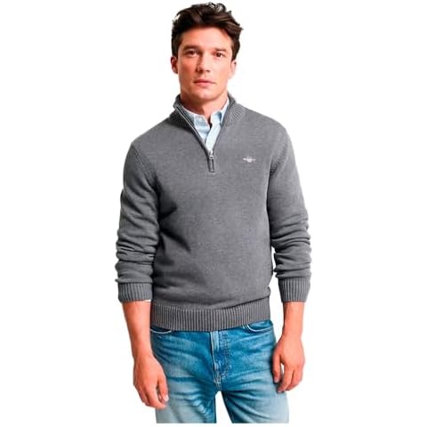 GANT Men's Casual Cotton Half Zip Pullover Cover