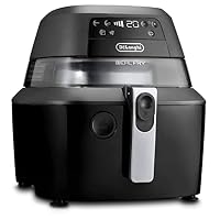 De'Longhi | IdealFry Digital Hot Air Fryer | FH2394BK | 1400W Low-Oil/Fat Fryer | Black | Capacity for 1.5Kg of Fresh Potatoes or 1.25Kg of Frozen Potatoes