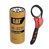 Caterpillar 1R-0739 Engine Oil Filter w/IHD Strap Wrench Bundle (1)