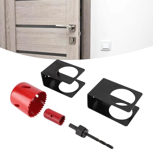 Kit de instalación de cerradura para puertas con sierras de corona miniatura 5