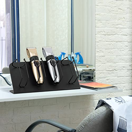 Noverlife 4-Slot Hair Clipper Holder For Barber Station, Tabletop Hair Trimmer Storage Rack, Electric Hair Clipper Trimmer Stand Shelf, Metal Steel Beard Shaver Rack For Salon Hairdresser Hairstylist #TOP6