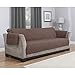 Furniture Fresh - Waterproof Microfiber Furniture Protector with Elastic Back Strap (Sofa, Chocolate)